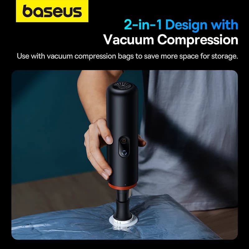 جارو شارژی ماشین بیسوس Baseus A5 Car Vacuum Cleaner C30459500111 — تصویر ۲