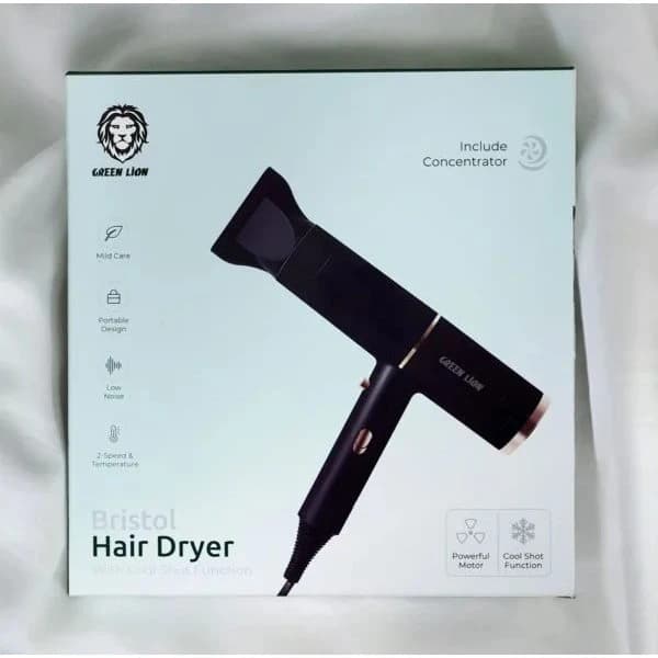 سشوار گرین لاین Green Lion Bristol Hair Dryer GNBRHRDRYBK — تصویر ۲