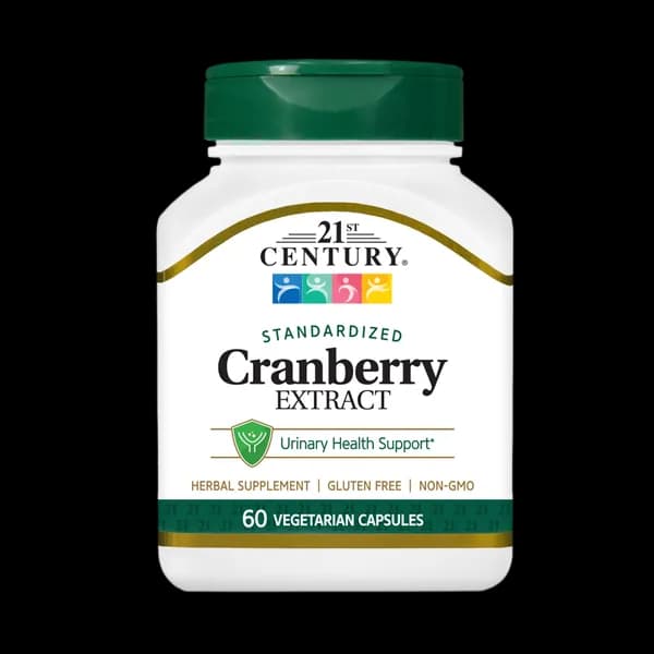 کپسول گیاهی استاندارسازی شده عصاره کرنبری قرن بیست و یکم بسته 60 عددی (21st Century Cranberry Extract Standardized 60 Vegetarian Capsules)