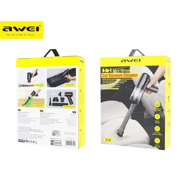 جارو شارژی ماشین اوی Awei V2 — تصویر ۲