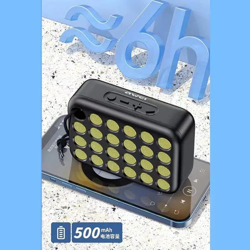 اسپیکر بلوتوث اوی Awei Y385 توان 4 وات رم و فلش خور — تصویر ۲