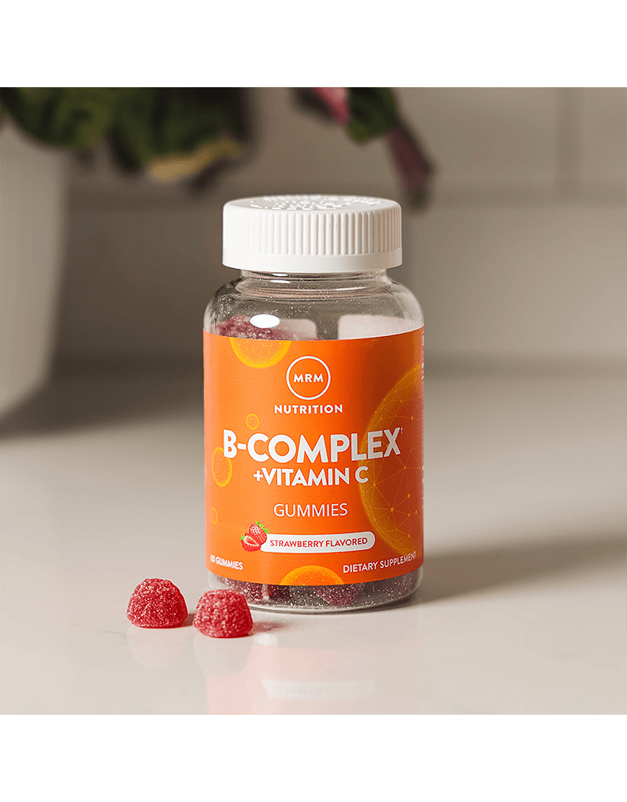قرص پاستیلی بی کمپلکس و ویتامین سی با طعم توت فرنگی ام آر ام نوتریشن 60 عددی (MRM Nutrition B-Complex + Vitamin C Strawberry 60 Gummies) — تصویر ۴