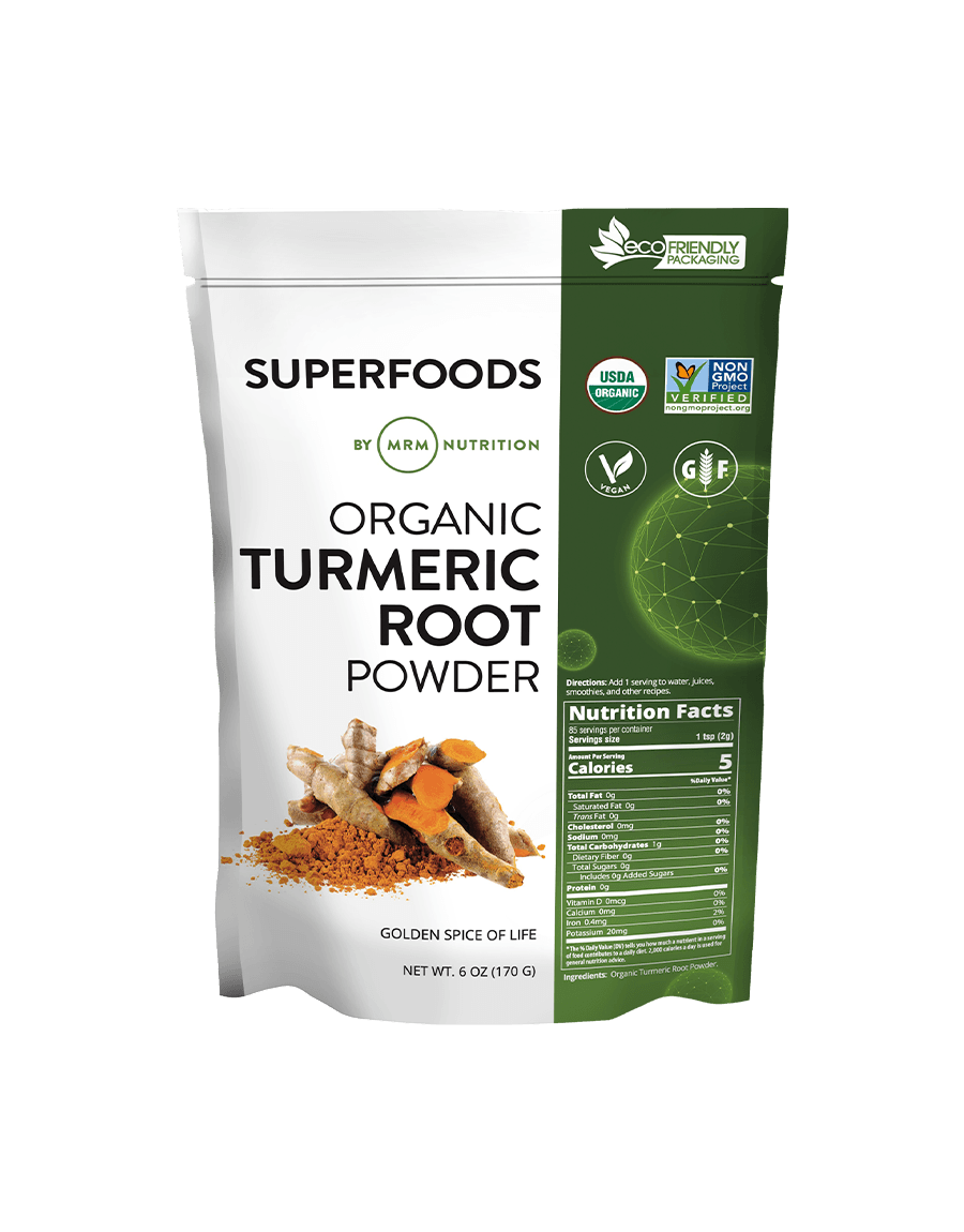 MRM Nutrition Superfoods Organic Turmeric Root Powder 6 oz (170 g)