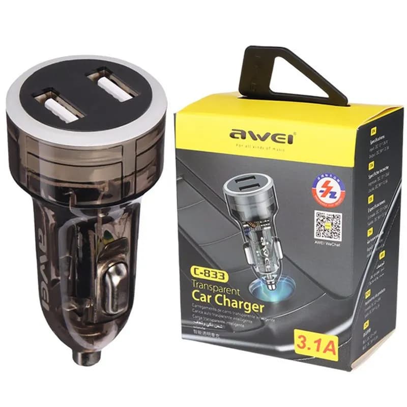 شارژر فندکی اوی Awei C-833 توان 15 وات — تصویر ۶