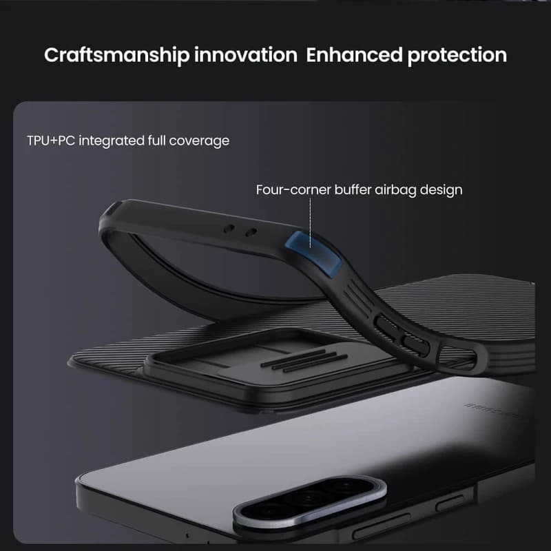 قاب محافظ نیلکین سامسونگ Samsung Galaxy A56 Nillkin CamShield Pro Case دارای محافظ دوربین — تصویر ۲
