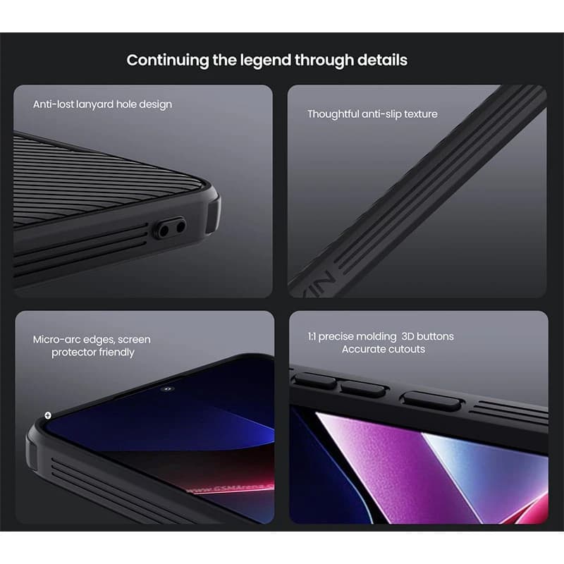 قاب محافظ Xiaomi Poco X7 Pro Nillkin CamShield Pro Case دارای محافظ دوربین — تصویر ۲