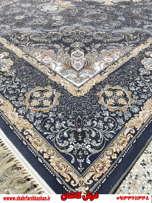 فرش 700 شانه طوسی تیره رکسانا دلفینی — تصویر ۲
