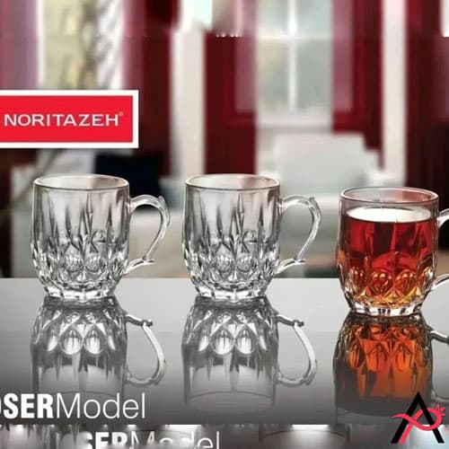 نیم لیوان مدل موزر Moser برند نوری تازه 6 عددی — تصویر ۴