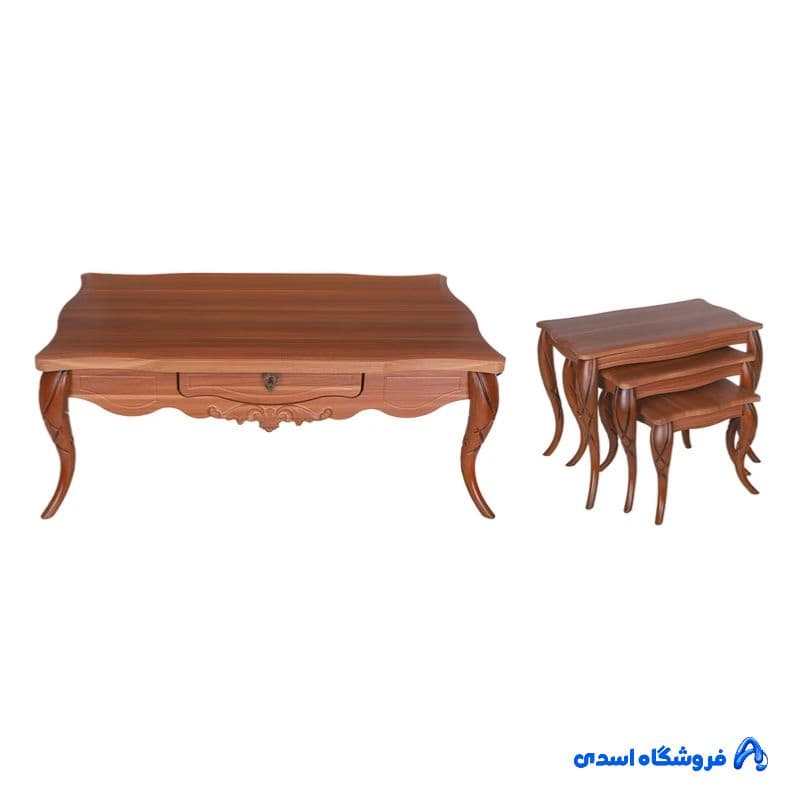 میز پذیرایی مدل پیچک مجموعه 4 عددی