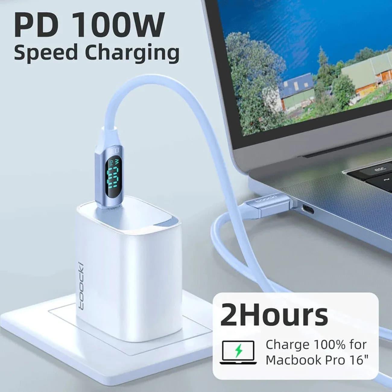 کابل سوپر فست شارژ تایپ سی به تایپ سی PD100W مکسکو مدل MS05CC — تصویر ۵