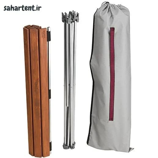 میز سفری ادریک مدل صفحه چوبی (تاشو و کم‌حجم) + کیف حمل — تصویر ۳