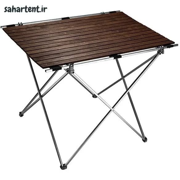 میز سفری ادریک مدل صفحه چوبی (تاشو و کم‌حجم) + کیف حمل — تصویر ۲