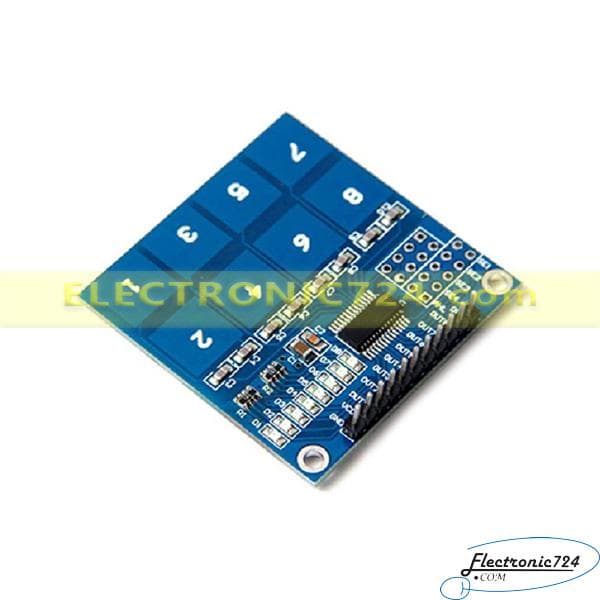 صفحه کلید خازنی key pad touch TTP226 2×4 key — تصویر ۵