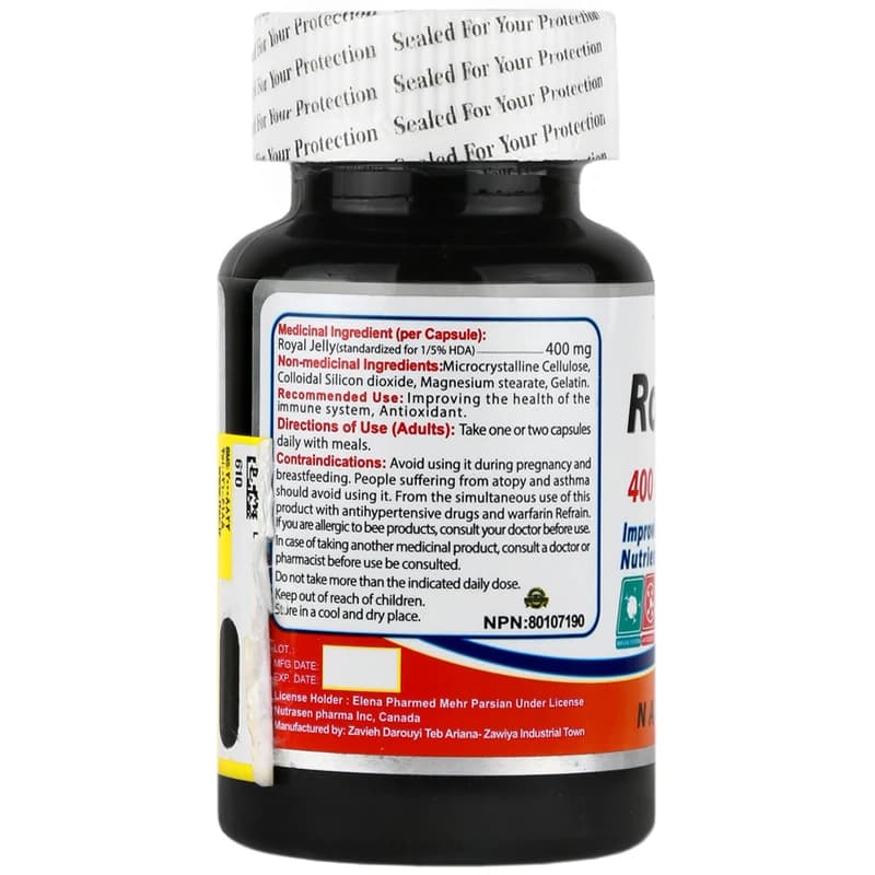 کپسول رویال ژلی نوتراسن – 400 میلی گرم بسته 30 عددی — تصویر ۳
