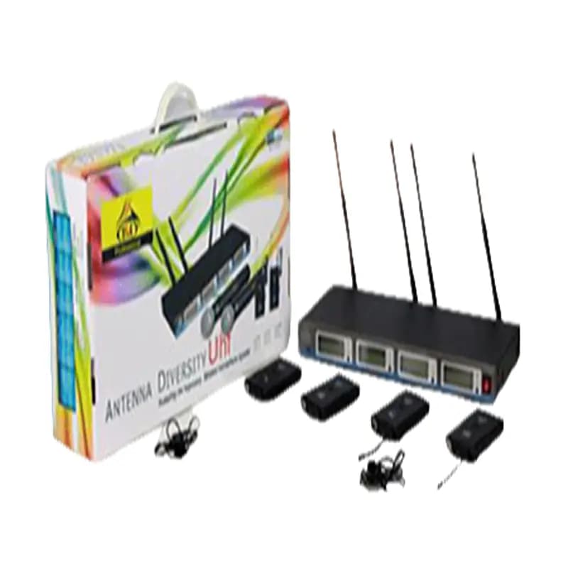 میکروفون بی سیم چهار کانال یقه ای دی اند دی D&D UH80C