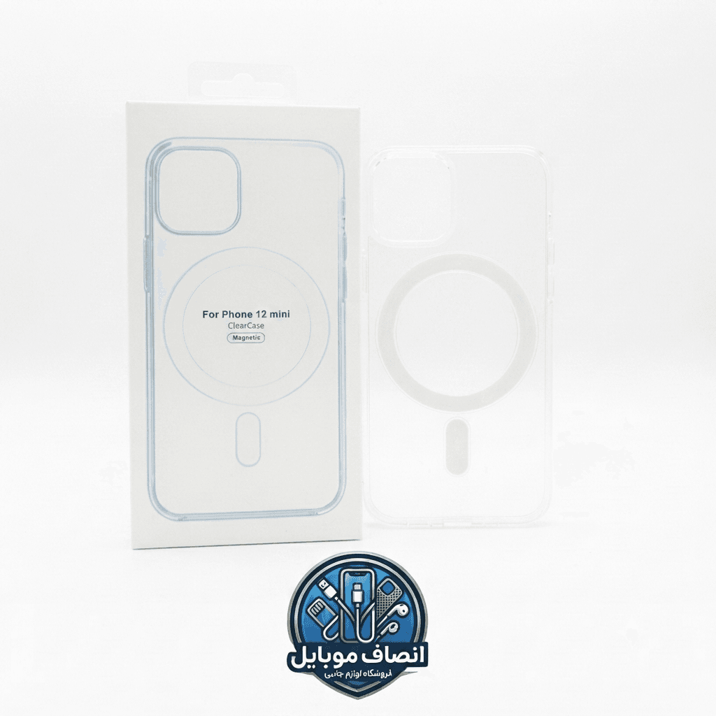 کاور مدل Magsafe مناسب برای گوشی موبایل اپل iPhone 12 Mini – بی رنگ شفاف — تصویر ۲