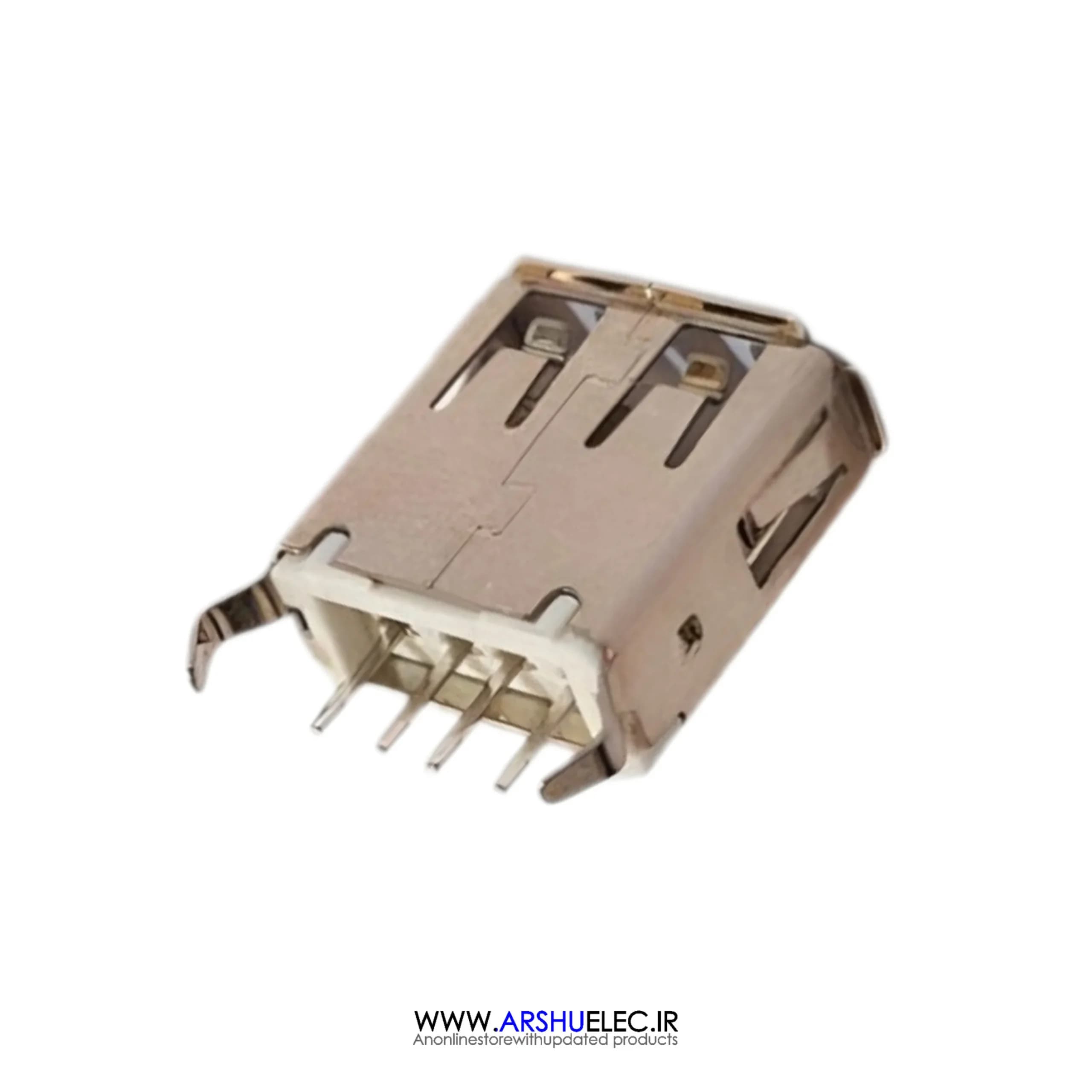 جک مادگی USB صاف پایه بلند