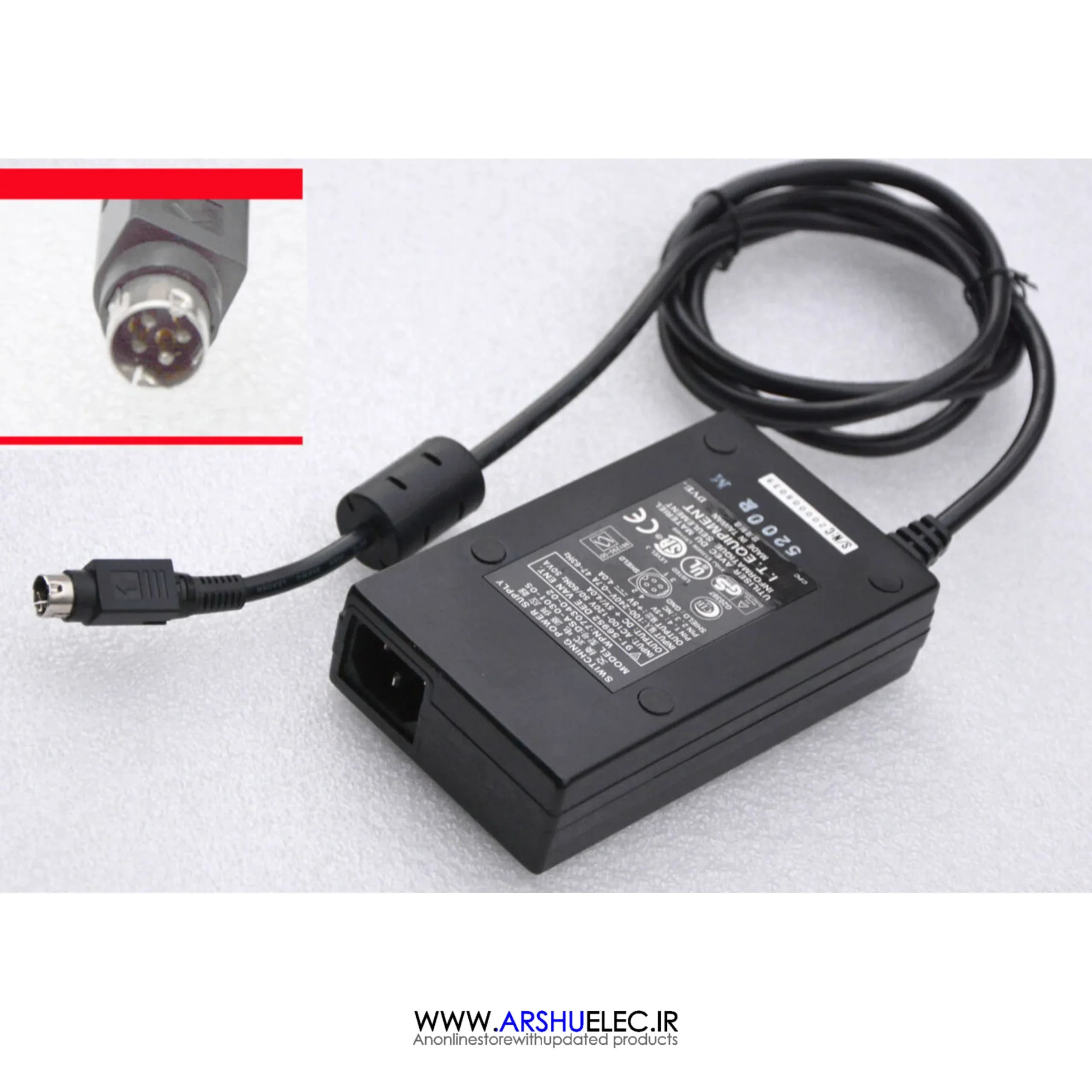 آداپتور 5 ولت 4 آمپر 4 پین منبع تغذیه صنعتی | Adapter 5V4A 4PIN — تصویر ۲