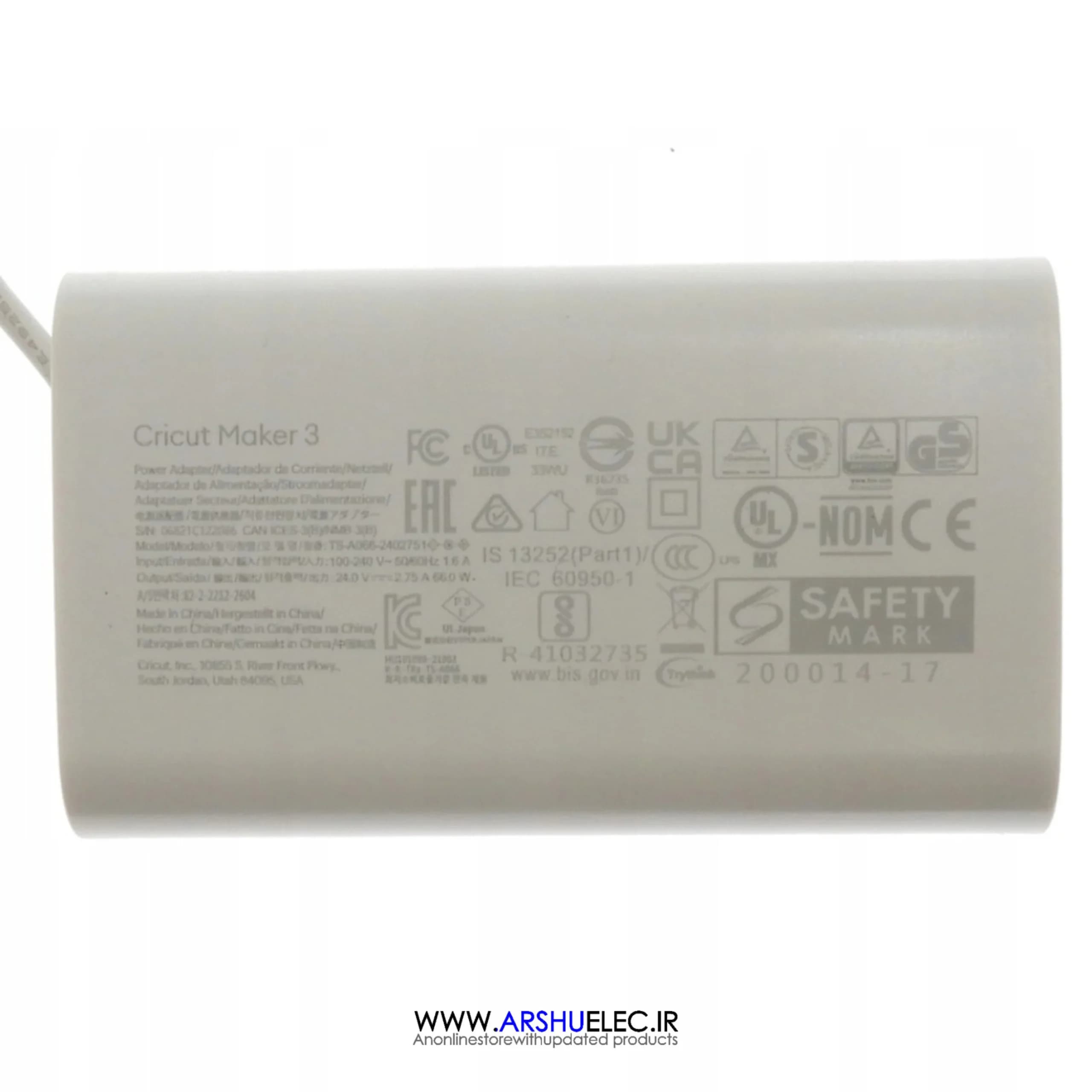 آداپتور 18 ولت 2.5 آمپر Cricut Joy مدل TS-A045-1800251 — تصویر ۲