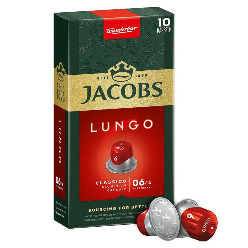 کپسول قهوه جاکوبز لانگو کلاسیکو 6 «ده عددی» | Jacobs Lungo 6 Classico