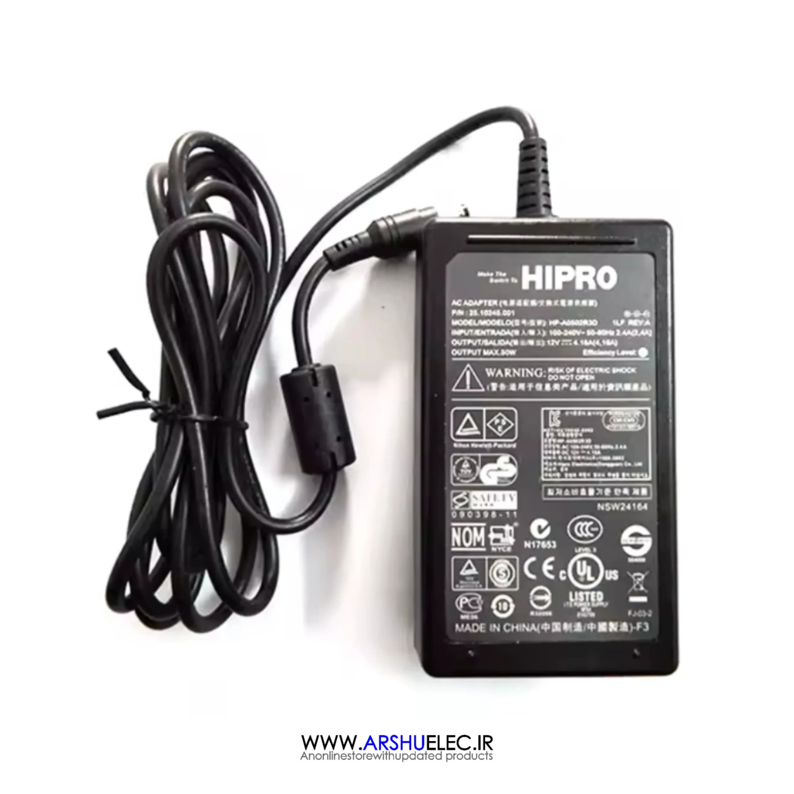 آداپتور 12 ولت 4.16 آمپر HIPRO مدل HP-A0502R3D — تصویر ۵