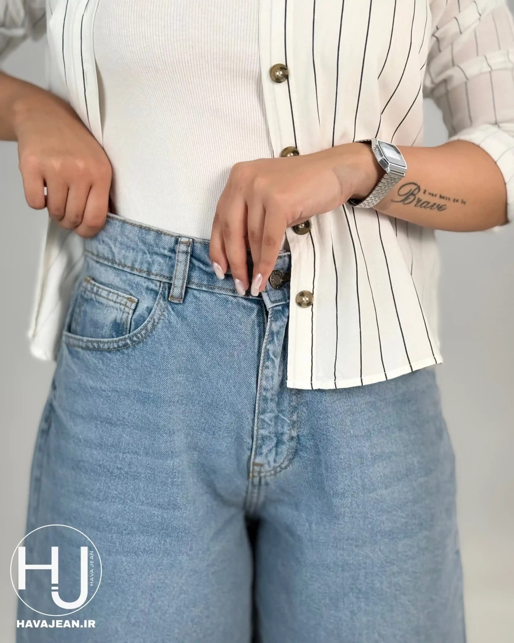 شلوارک جین زنانه وارداتی کد SH100 — تصویر ۳