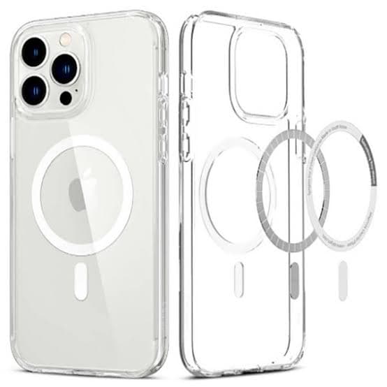 کاور گوشی اپل مدل Clear Case مناسب iPhone 15 Pro Max با قابلیت شارژ بی‌سیم