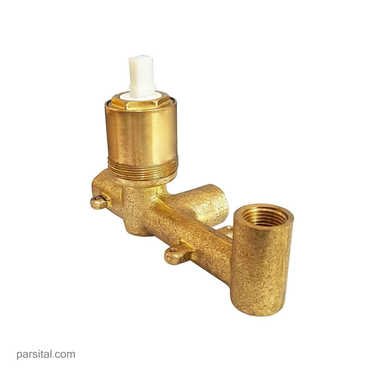 شیرمرکزی (بدنه) روشویی توکار کی دبلیو سی یونیورسال (آوا- زو- ورونا) — تصویر ۴