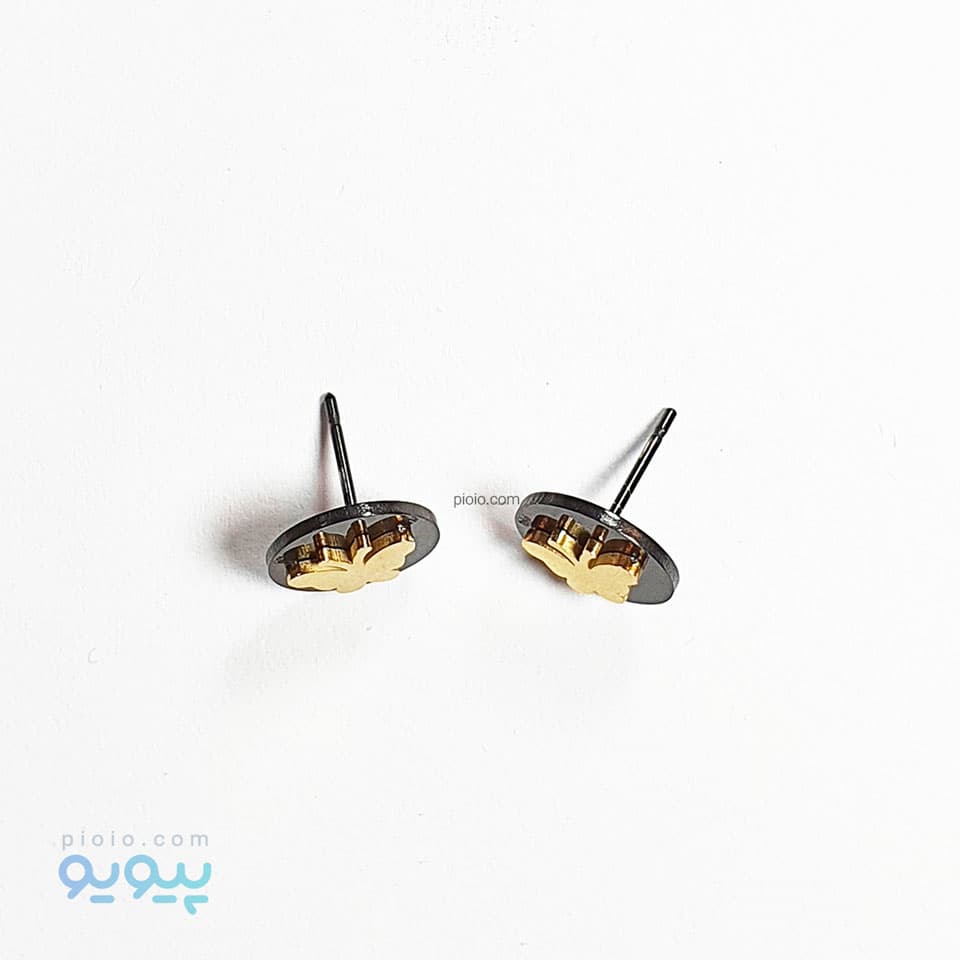 نیم ست گردنبند و گوشواره طرح پروانه — تصویر ۱۱