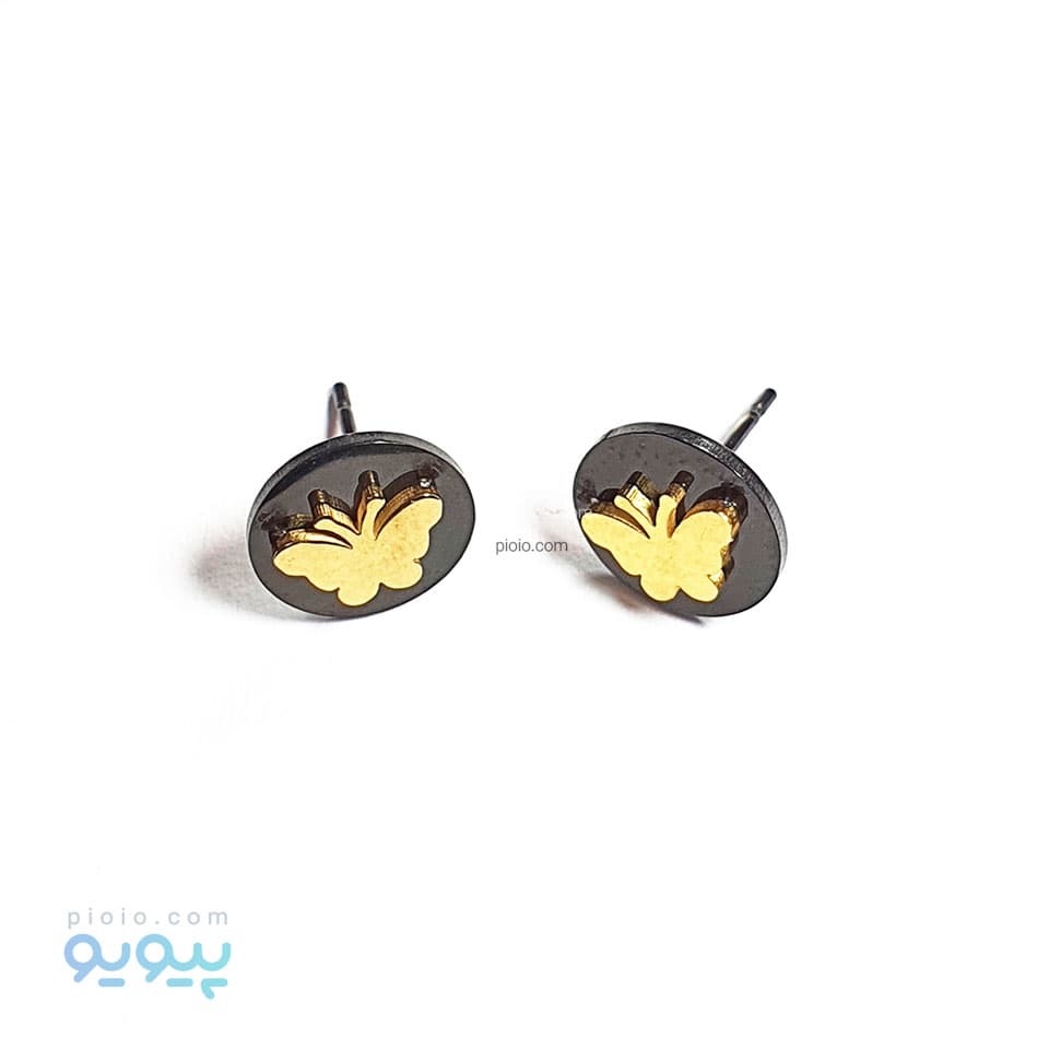 نیم ست گردنبند و گوشواره طرح پروانه — تصویر ۱۲
