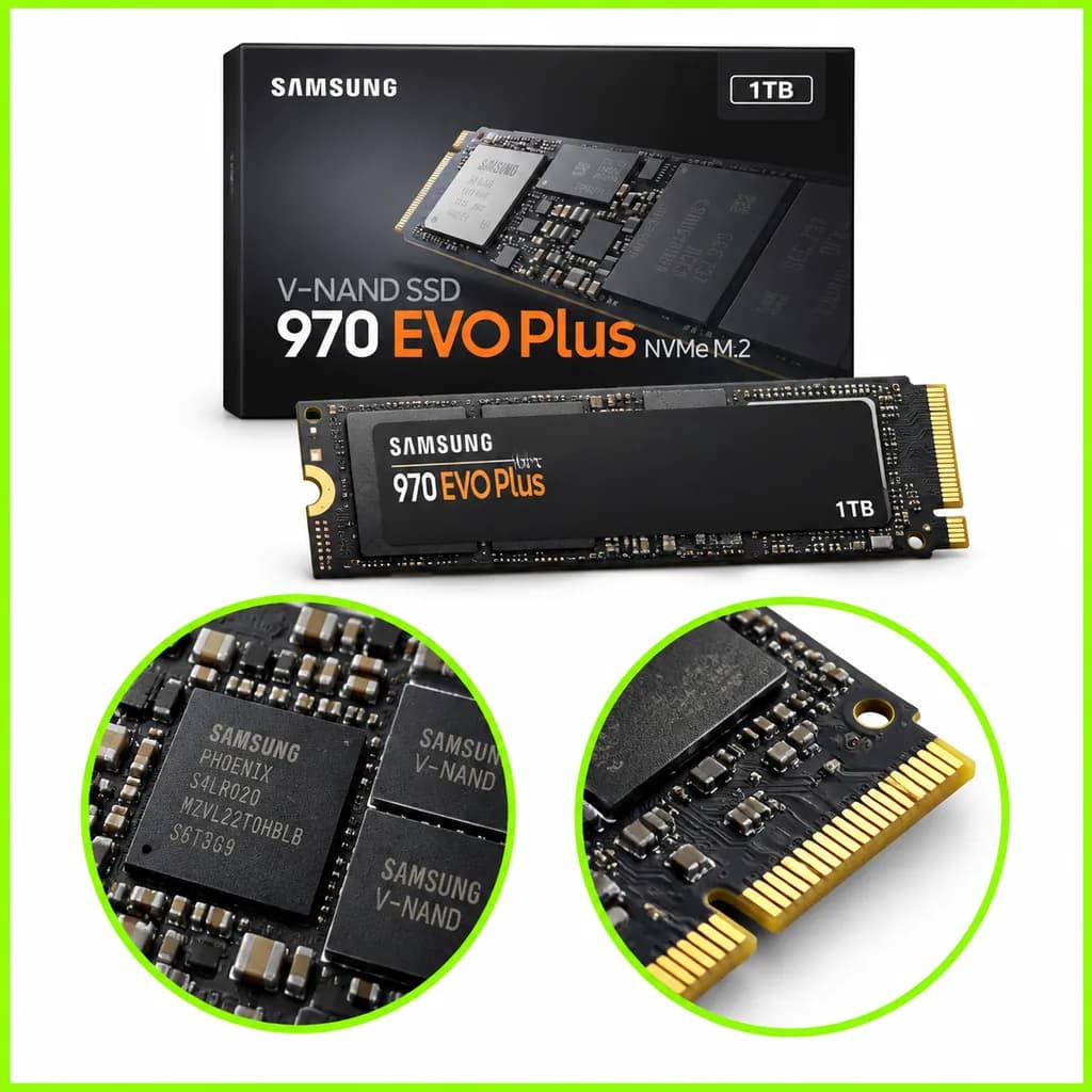 اس اس دی اینترنال سامسونگ مدل 970 EVO Plus ظرفیت 1 ترابایت M.2 NVMe