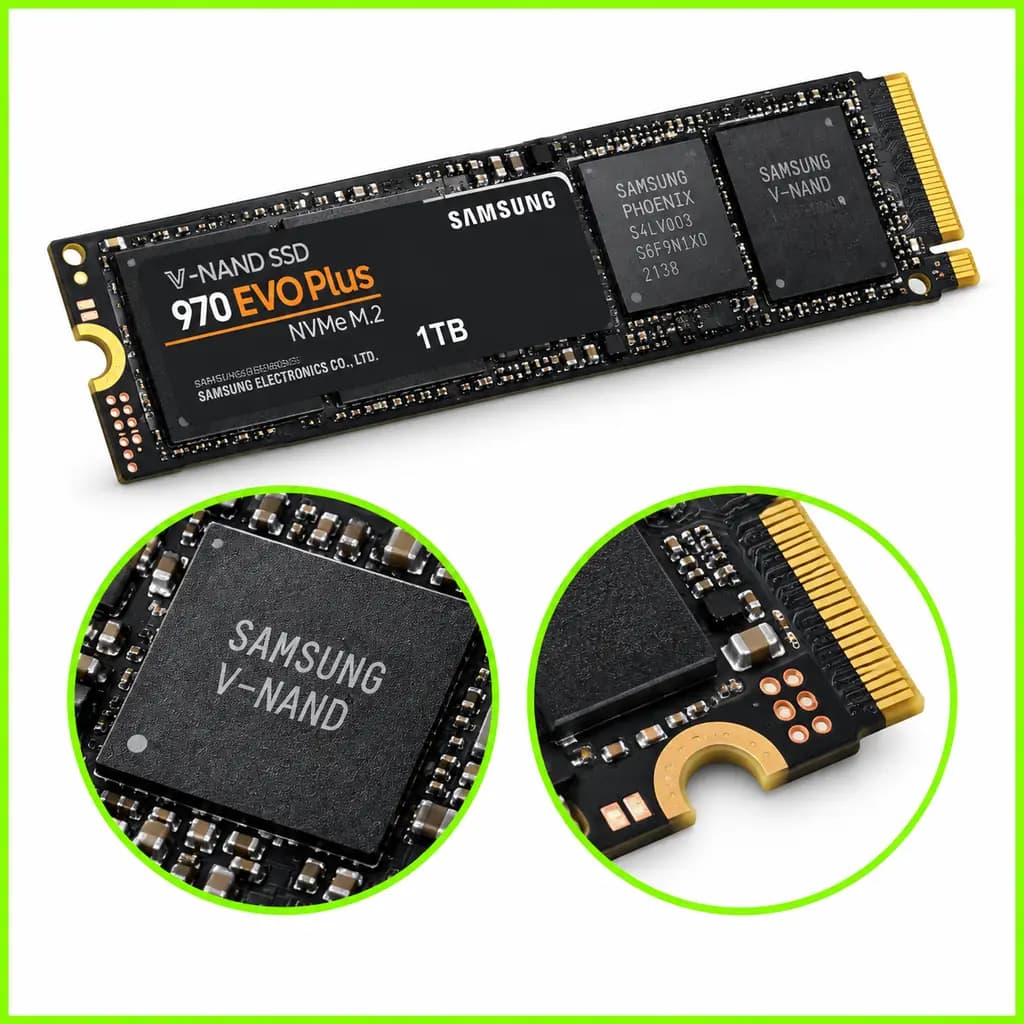 اس اس دی اینترنال سامسونگ مدل 970 EVO Plus ظرفیت 1 ترابایت M.2 NVMe — تصویر ۲