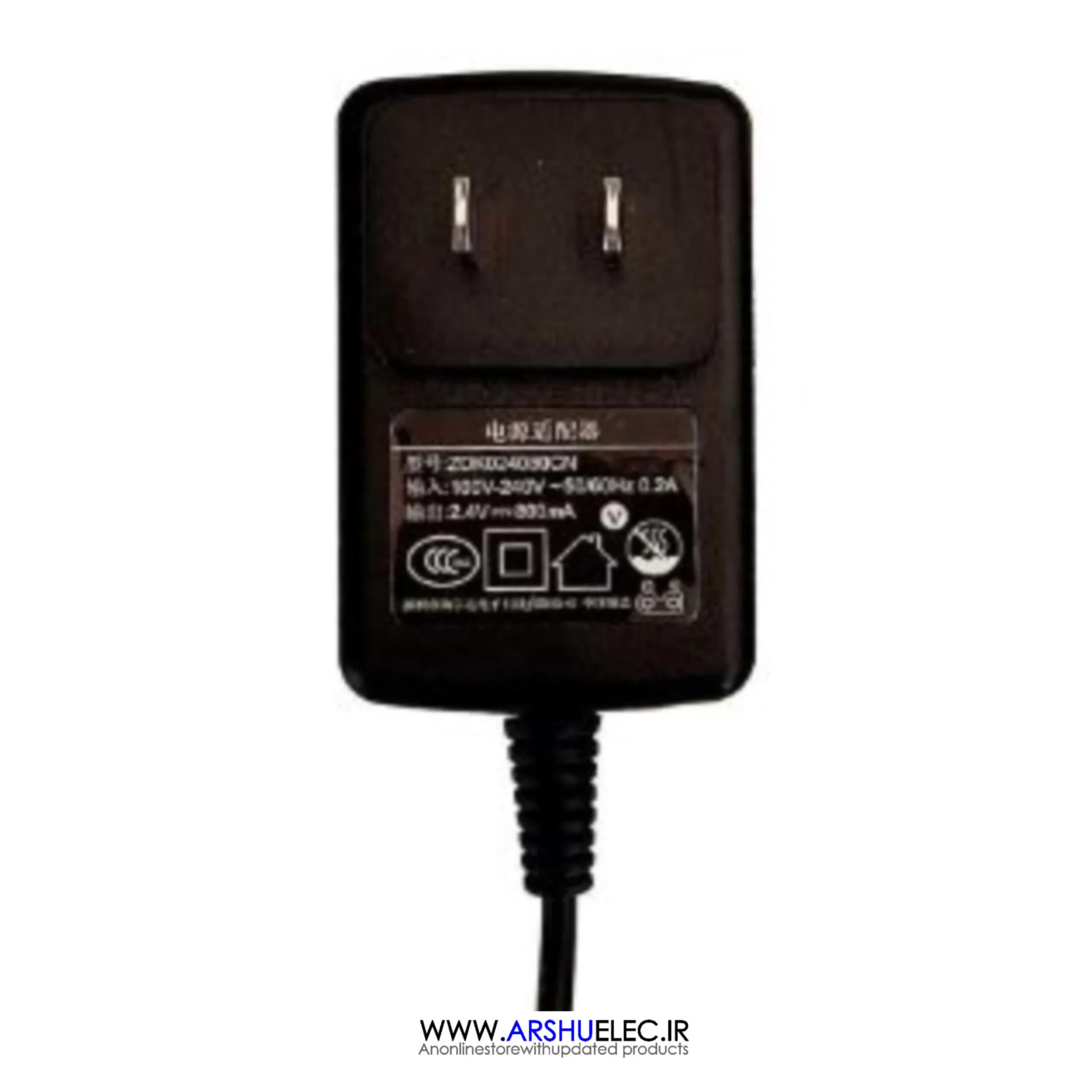 آداپتور و شارژر ریش تراش 2.4 ولت 800 میلی آمپر سیم بلند | 2.4V 800mA Shaver Adapter