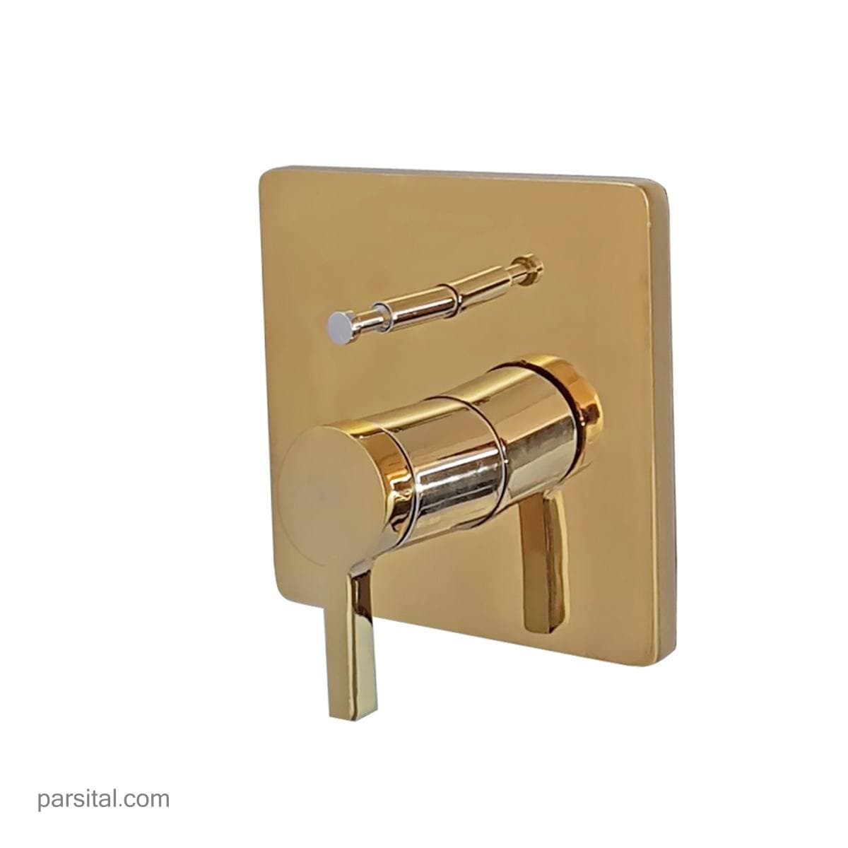 لوازم (متعلقات) حمام توکار کی دبلیو سی مدل آوا طلا pvd تیپ 3 یونیورسال (سردوش 25cm) — تصویر ۲