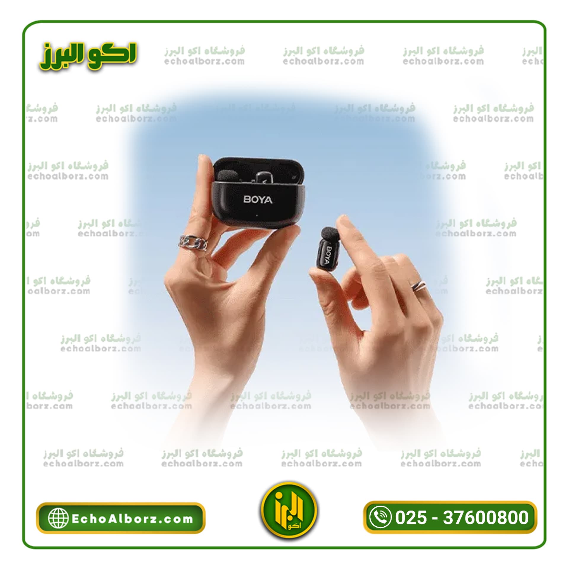 میکروفون بیسیم BOYA Mini 2-01 Combo | تایپ C و Lightning — تصویر ۵