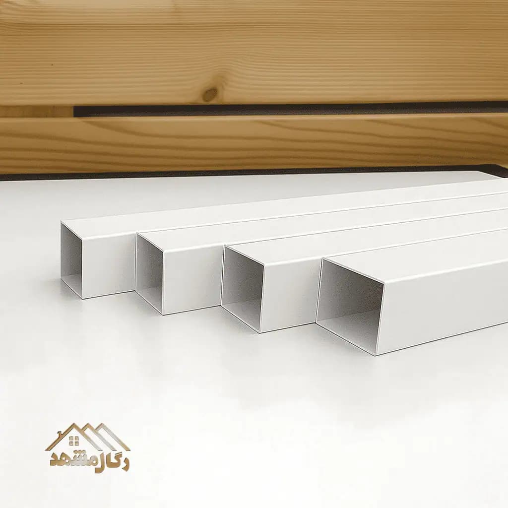 قوطی رگال سفید 25×25 ضخامت 0.5