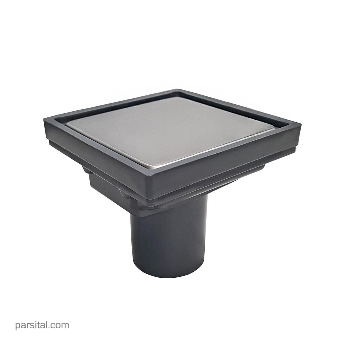 کفشور پلاستیکی ماژین 11×11 درب کاشی خور دوحالته طوسی — تصویر ۴