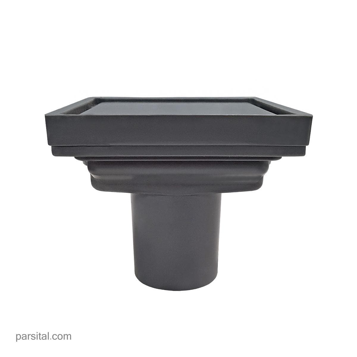 کفشور پلاستیکی ماژین 11×11 درب کاشی خور دوحالته طوسی — تصویر ۳