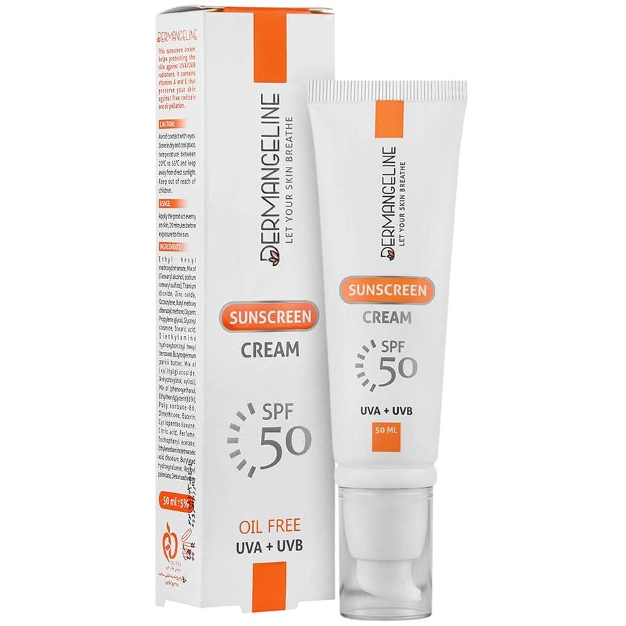 کرم ضد آفتاب فاقد چربی SPF50 درم انجلین