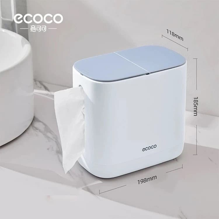 جا دستمال و سطل زباله رو میزی ECOCO — تصویر ۴