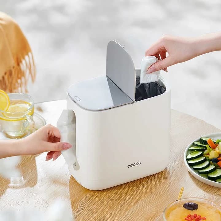 جا دستمال و سطل زباله رو میزی ECOCO