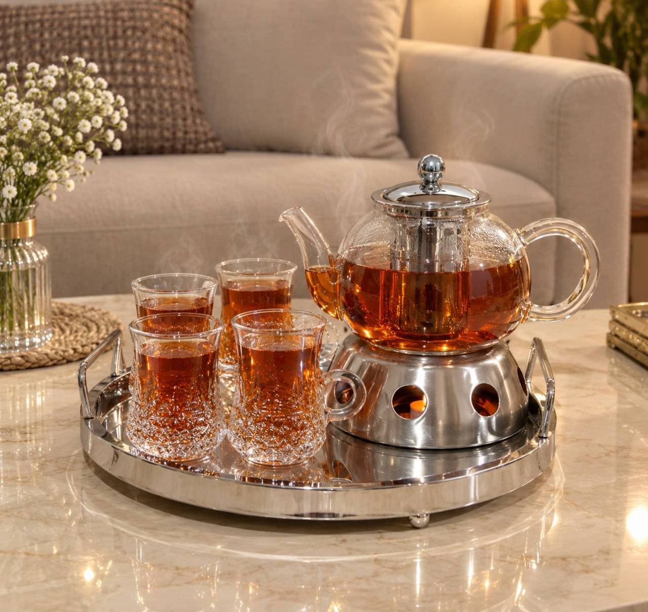 ست چایخوری عروس ایران کد ۲۰۴۰۹۹