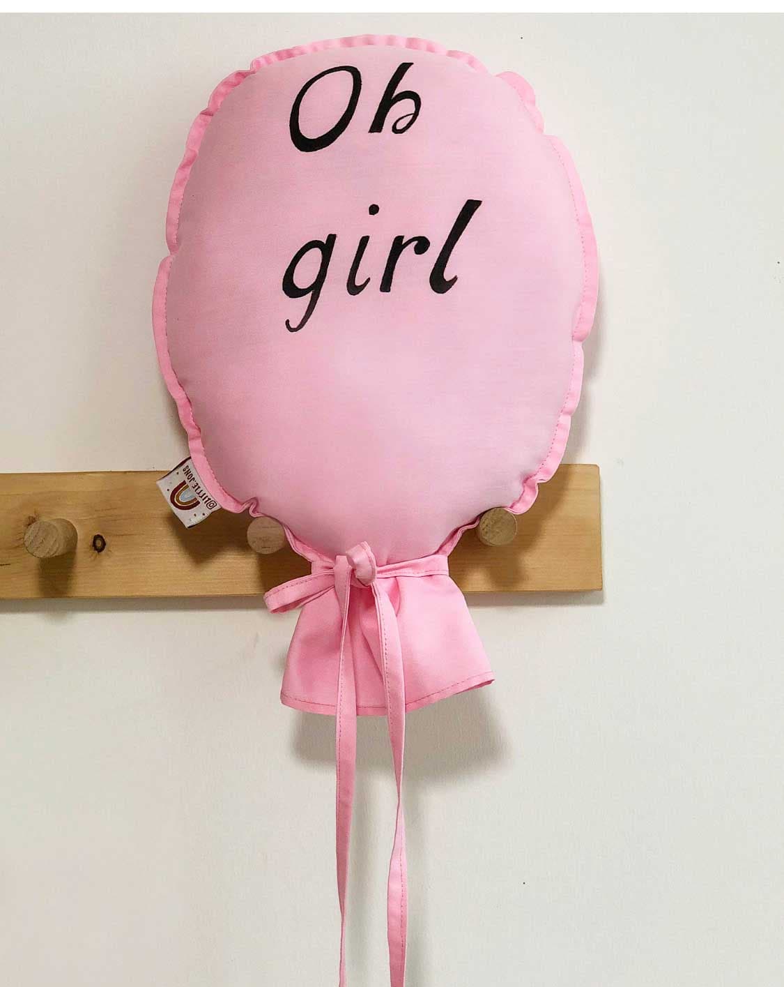 دیوارکوب بادکنک با فونت oh girl — تصویر ۳