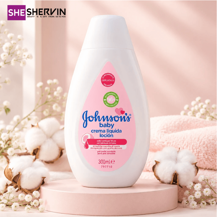 لوسيون بچه بدن جانسون 300ml | Johnson baby lotion 300ml original — تصویر ۵
