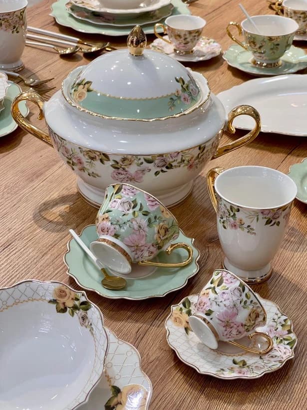 ست سرویس غذاخوری ترک roze برند kitart — تصویر ۶