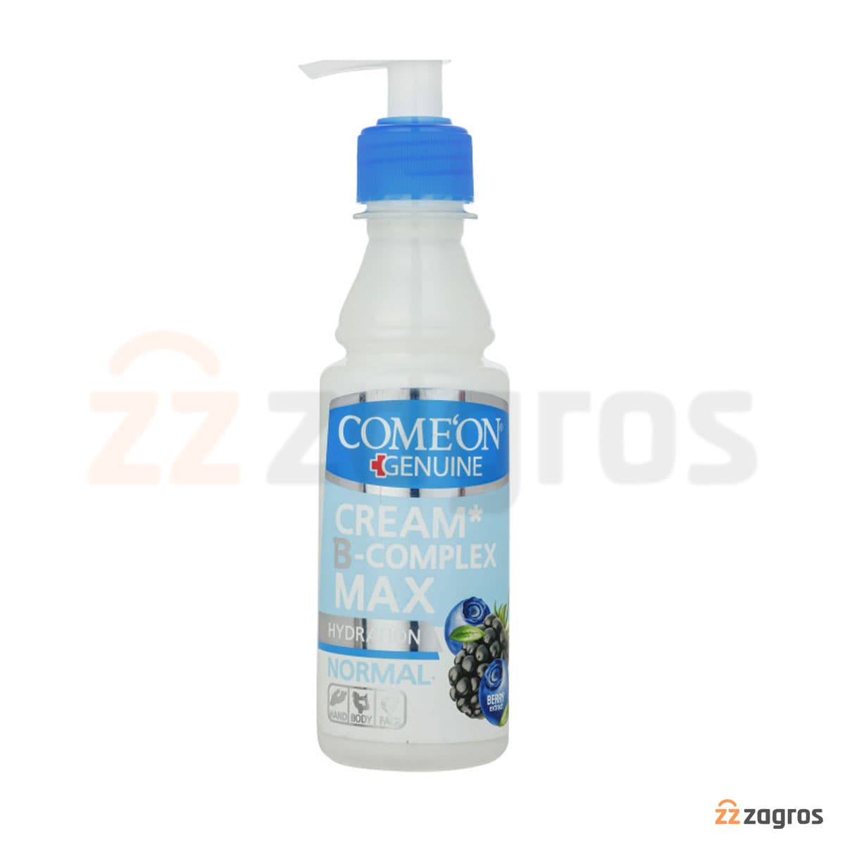 کرم مرطوب کننده کامان حاوی عصاره توت مناسب پوست نرمال | Comeon Moisturizing Normal B complex Cream 200 ML — تصویر ۵