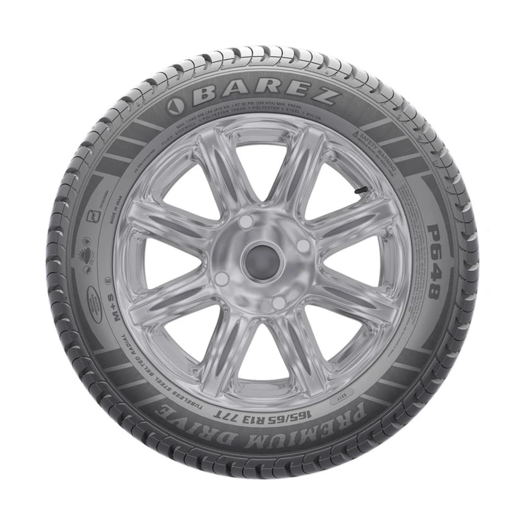 لاستیک خودرو بارز مدل P648 سایز 185/65/15 – 2 حلقه سال 2025 — تصویر ۴