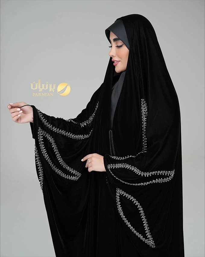 چادر عربی جده مخمل ونوس ستاره — تصویر ۲