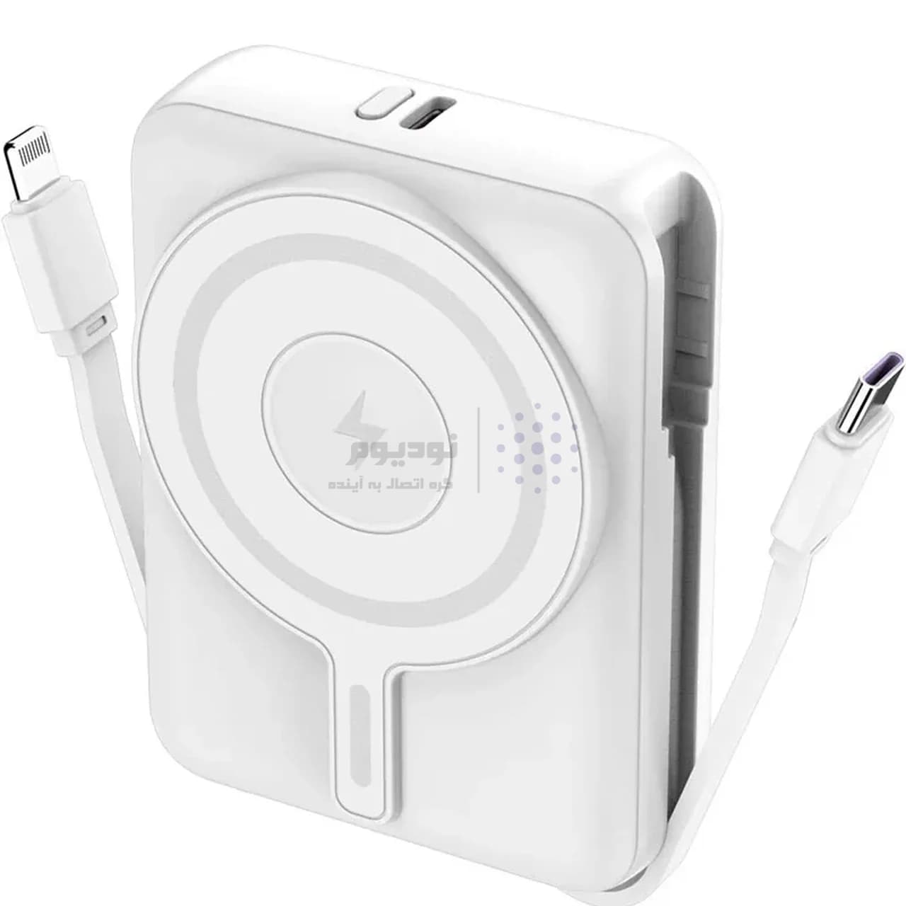 پاوربانک وایرلس و فست شارژ ProOne 10000mAh مدل PPB5116N Power Max 22.5W – سفید — تصویر ۳