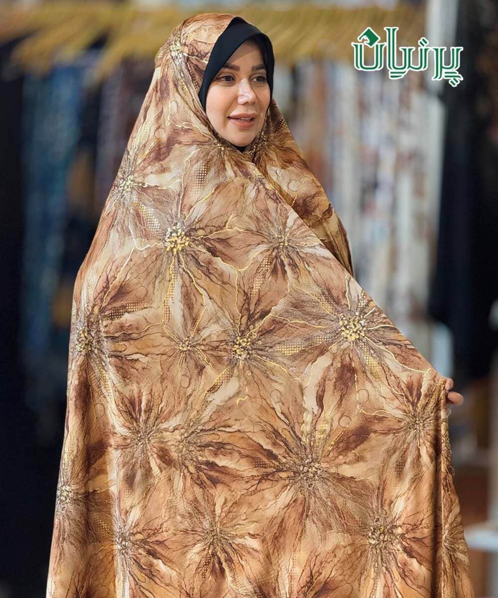 چادر رنگی قواره سیلک ایتالیایی اصل – طرح پنج